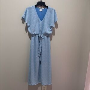 Sienna Sky Light Blue Midi Dress